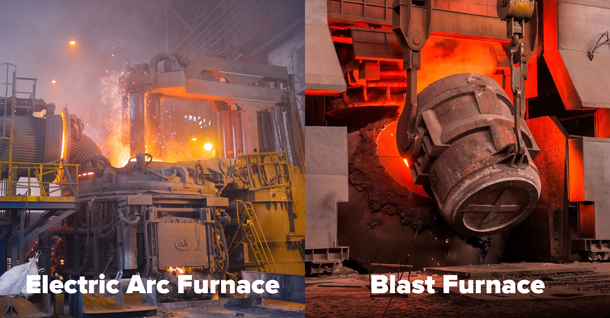 What's the difference between an Electric Arc Furnace and a Blast Furnace?