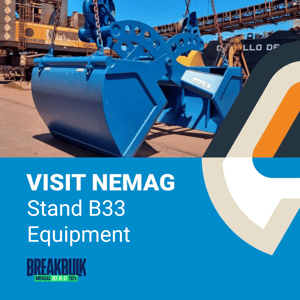 Enjoy Breakbulk Americas 2023! Bulk handling grabs Visit Stand B33